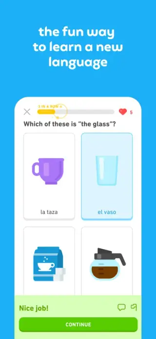 Duolingo App Store screenshot example 2