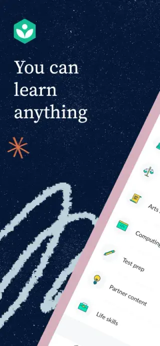 Khan Academy App Store screenshot example 1