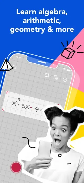 Photomath App Store screenshot example 1