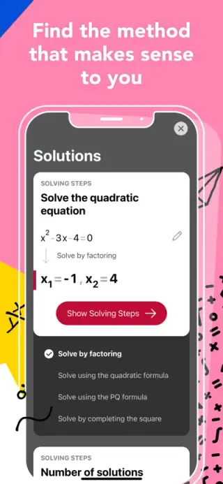 Photomath App Store screenshot example 2