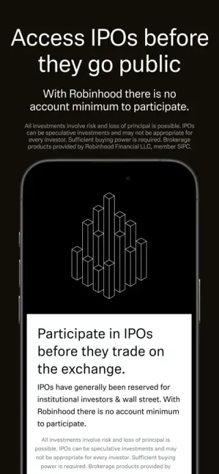Robinhood App Store screenshot example 1