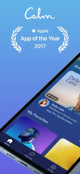 Calm App Store screenshot example 1