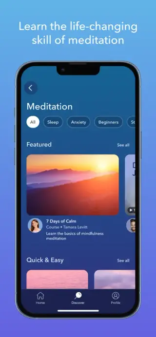 Calm App Store screenshot example 3