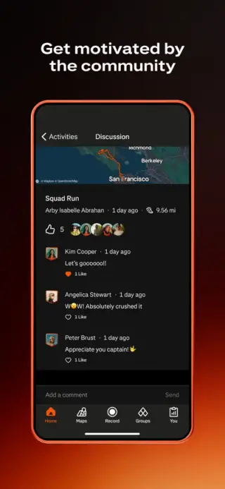 Strava App Store screenshot example 2