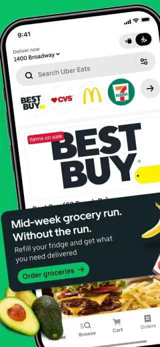 Uber Eats App Store screenshot example 1