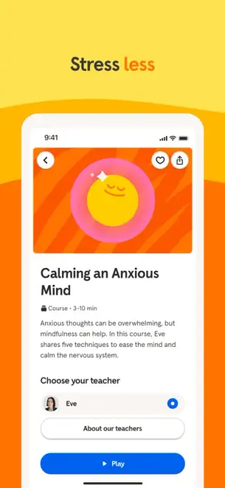 Headspace App Store screenshot example 3