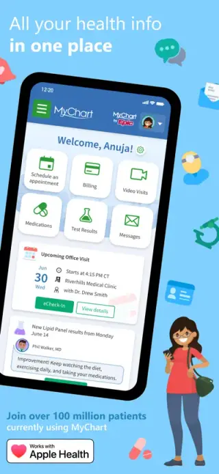 MyChart App Store screenshot example 1