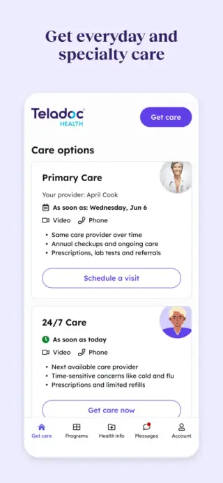 Teladoc App Store screenshot example 3
