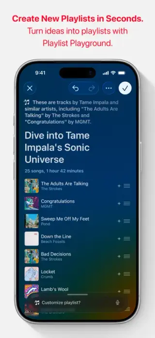 Apple Music App Store screenshot example 2