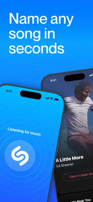 Shazam App Store screenshot example 1
