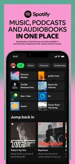 Spotify App Store screenshot example 1