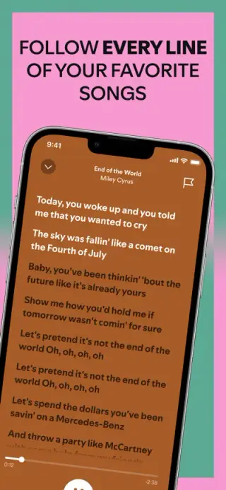 Spotify App Store screenshot example 3
