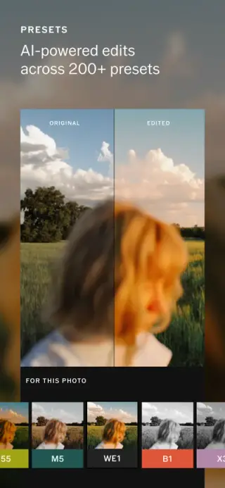 VSCO App Store screenshot example 2