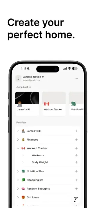 Notion App Store screenshot example 2