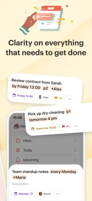 Todoist App Store screenshot example 2