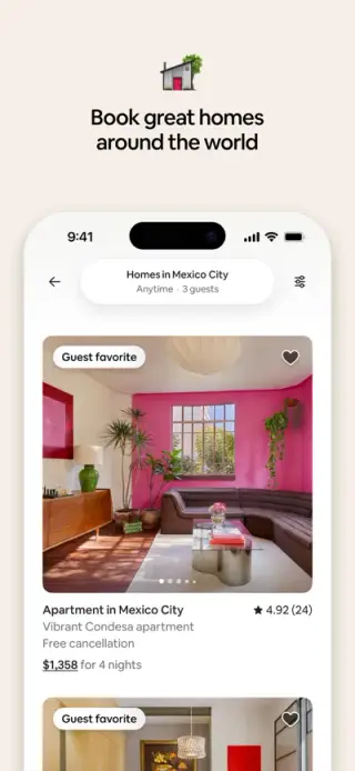 Airbnb App Store screenshot example 2
