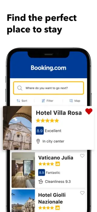 Booking.com App Store screenshot example 2